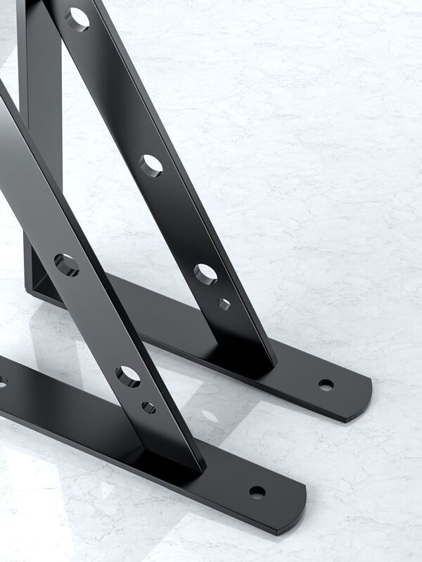 1set Right Angle Iron Bracket For Wall Mount, Shelf Brackets, Bookshelf