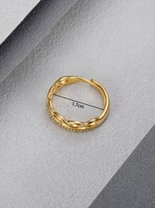 MONALLY Cincin Tunggal - Yellow Gold - View 4
