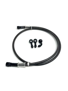 60cm Chất rắn Thép không gỉ Có thể xoay Xe máy Phanh Vòi nước Phanh Sợi dây Đối với Xe đạp - màu đen - Xem 3