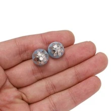 100 件/包 8 毫米 10 毫米金属莲花散珠隔珠帽 锥形端珠帽 适用于串珠 DIY 珠宝制作用品 - 彩色 - 查看 8