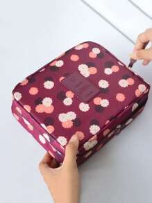 1pc Makeup & Toiletry Storage Bag Travel Organizer - Red Violet - View 1