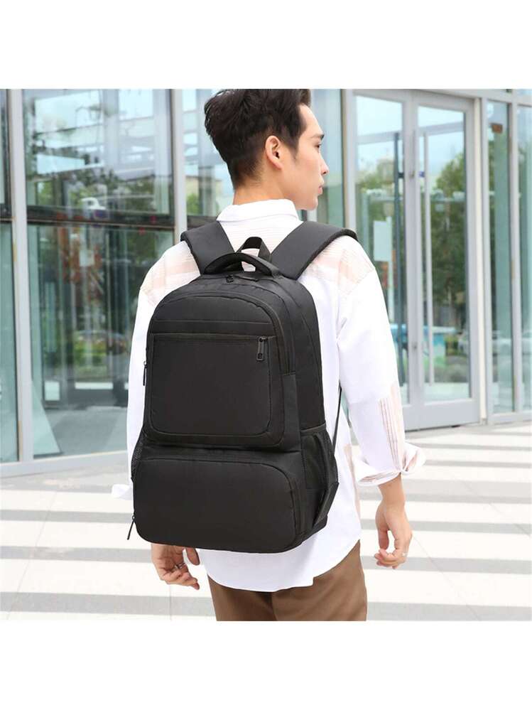 YAMTION - Zaino Per Laptop, Per La Scuola, Per Adolescenti, Con Porta Di Ricarica USB, Per Università, Viaggi, Scuola, Lavoro, Ufficio, Beige