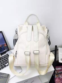 LECEY Mochila Blanca Antirrobo - Blanco - Ver 4