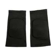 护膝，柔软透气，男女通用膝盖支撑，适合排球、足球、舞蹈、瑜伽、网球、跑步、骑自行车、登山等运动 - 黑色 - 查看 4