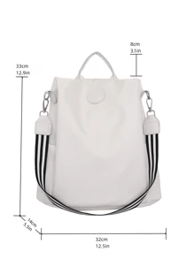 LECEY Mochila Blanca Antirrobo - Blanco - Ver 9