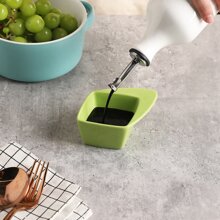 Sweejar Ceramic Olive Oil Dispenser Bottle, 20 Oz Relief Opaque Oil Cruet Protects Oil To Reduce Oxidation, Suitable For Storage Of Oil, Vinegar, Soy Sauce, Coffee Syrup, Liquids, Pack of 1 - 白色 - 查看 3