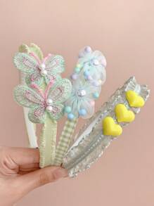 3pcs Cute Bowknot Headbands For Girls - Green - View 2