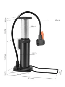 自行車、電動自行車、電動滑板車、汽車、帶充電電池、家用腳踏氣泵 - 黑色 - 查看 6