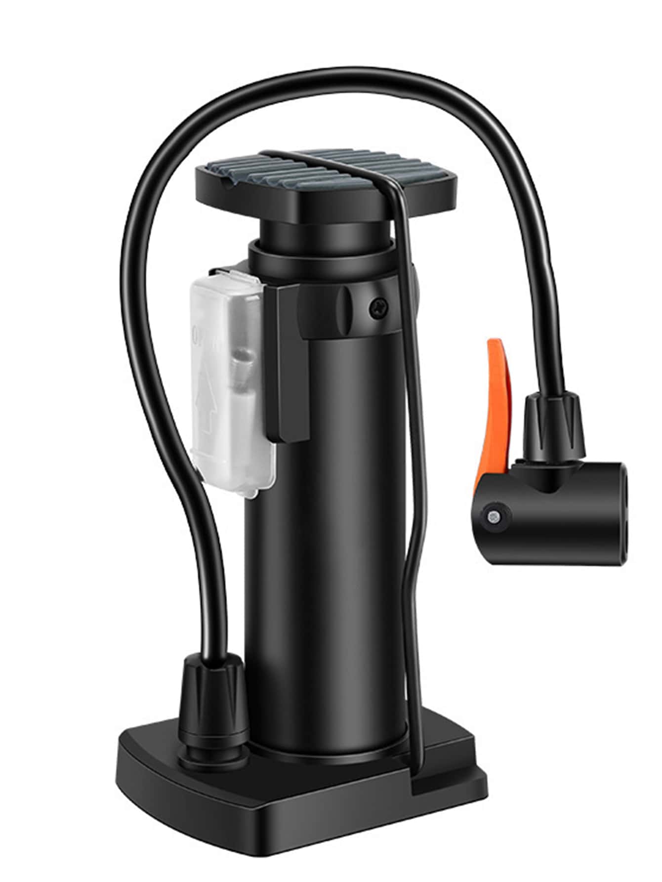 自行車、電動自行車、電動滑板車、汽車、帶充電電池、家用腳踏氣泵 - 黑色 - 查看 1