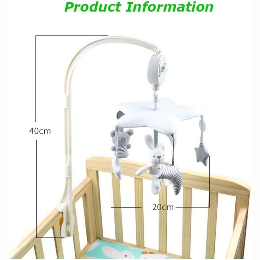 Baby Star Shaped Crib Mobile, Newborn Infant Early Learning Cloth