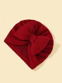 1 st. Baby effen kleur strik knoop muts, schattige prinsessenhoed liefde Valentijn