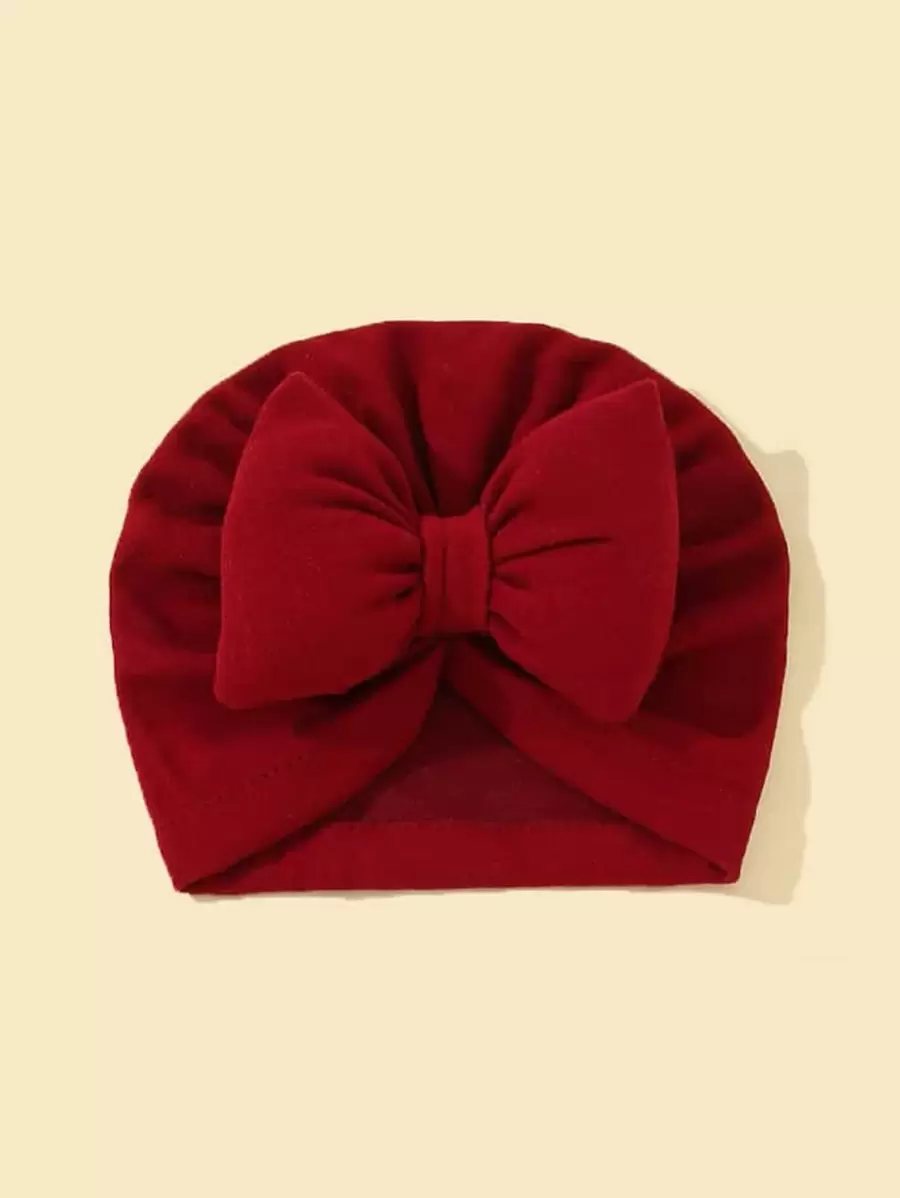1 st. Baby effen kleur strik knoop muts, schattige prinsessenhoed liefde Valentijn