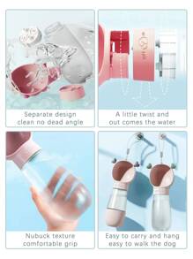 1pc Multifunctional Pet Travel Water Bottle,Portable Outdoor - Pink - View 3
