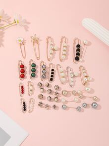 35 chiếc Đồ trang trí Ngọc Trai giả Eo Kim băng - Nhiều màu - Xem 3