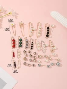 35 chiếc Đồ trang trí Ngọc Trai giả Eo Kim băng - Nhiều màu - Xem 4