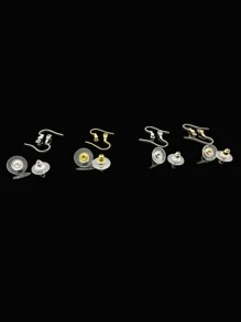 Diy Jewelry Making 200pcs Hypoallergenic Earring Hooks Kit With Jump Rings And Clear Rubber Earring Backings - Gold - View 5