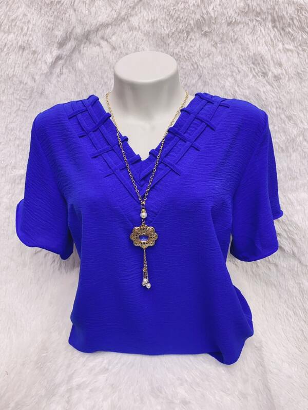 Blusa de manga curta/  Tamanho: M,G e GG / tecido: duna