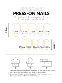 24pcs Upgrade Your Style! Short Coffin Shaped French Pink Nails With Black Edge & Glitter. Suitable For Daily Wear, Parties & Dance Events. Press On Nails Nail Supplies