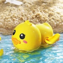 Byson 1入組隨機兒童卡通鴨設計浴室玩具適用於幼童男孩女孩年齡1234老 - 黃色 - 查看 10
