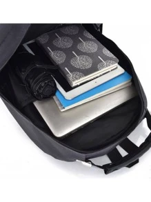 Men Functional Backpacks - màu đen - Xem 4