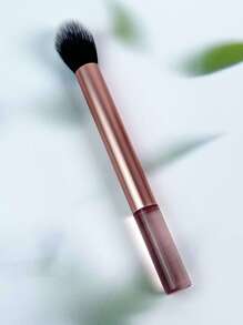 1支便携式简易柔软细节修容刷，可作粉底刷、遮瑕刷、腮红刷、轮廓刷、修容刷、散粉刷、粉底刷、腮红刷 - 珊瑚橙 - 查看 6