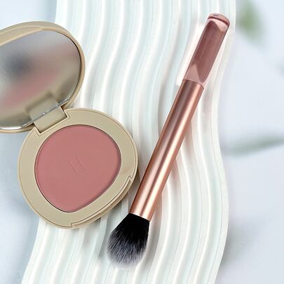 1 chiếc cọ trang điểm tạo khối mềm mại, đơn giản và di động, cọ nền, cọ che khuyết điểm, cọ má hồng, cọ tạo khối, cọ má hồng, cọ tạo khối, cọ phấn phủ, cọ nền, cọ má hồng