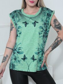 Women T-Shirts - 綠色 - 查看 2