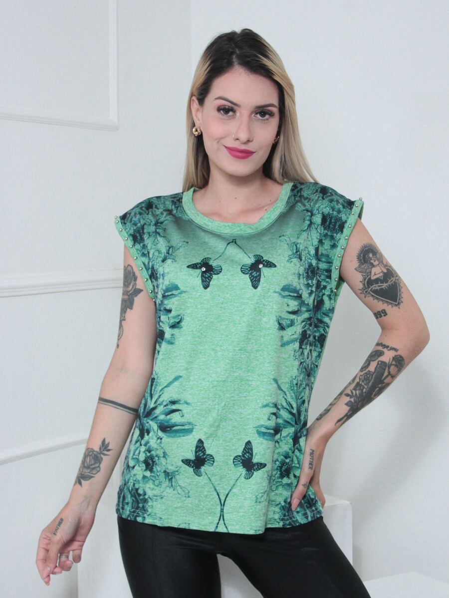 Women T-Shirts - 綠色 - 查看 1