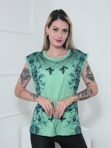 Women T-Shirts - 綠色 - 查看 3