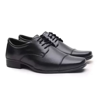 Sapato Social Masculino Amarrar Elegante Lançamento Confortável Macio