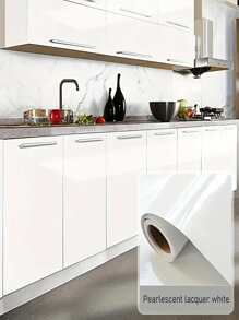 Ngọc trai Trắng Tự dính Không thấm nước Phim ảnh Đối với Phòng tắm , Phòng bếp , Bàn Hoặc Đồ nội thất Bề mặt , Trang trí Tiếp xúc Giấy Ruy băng Đối với Phòng bếp , Đồ nội thất , Tường - trắng - Xem 1