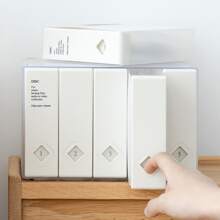 24-Disc Cd Case With Label Compatible With PS4 Game Discs And Dvd/Cd Organizing, Plastic Cd/Dvd Holder - White - View 3