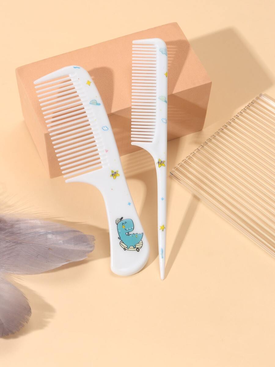 女孩儿童可爱发梳套装、便携式防静电塑料美发梳、发梳礼品、返校、旅行度假必需品、女士发饰、刷子、发刷、边刷、刷头发、发梳、梳头发、顺发刷、球刷、迷你发刷套装、木梳、发刷、发刷、迷你发刷、顺发刷、发刷、美发产品、美发工具、美发用品、护发、卷发刷、美发设备 - 彩色 - 查看 1