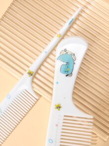 女孩儿童可爱发梳套装、便携式防静电塑料美发梳、发梳礼品、返校、旅行度假必需品、女士发饰、刷子、发刷、边刷、刷头发、发梳、梳头发、顺发刷、球刷、迷你发刷套装、木梳、发刷、发刷、迷你发刷、顺发刷、发刷、美发产品、美发工具、美发用品、护发、卷发刷、美发设备 - 彩色 - 查看 5