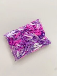 500pcs Women's Multicolor Large & Wide Disposable Hair Ties Casual,Pink Accessories Ponytail Holders Hair Elastics Hair Rubber Bands Scrunchies Hair Rope Elastic Hair Tie, Hair Bobbles Head Accessories Gym Sport Running Outfit Beauty Home Hair Accessories - Multicolor - View 3