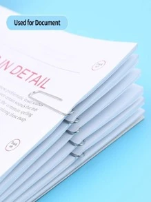 辦公室捆綁器夾10盒(每盒80個) - 銀色 - 查看 1