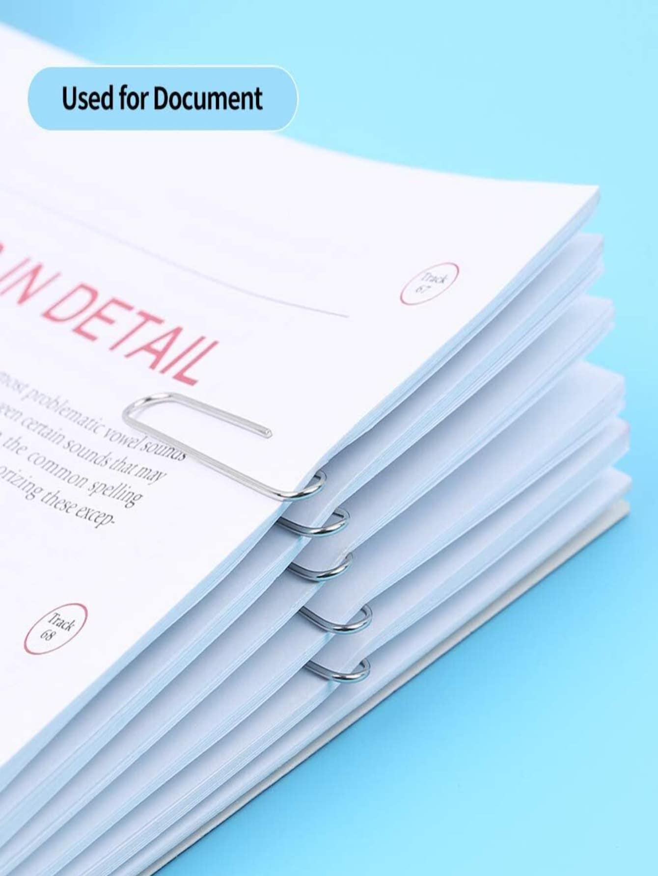 辦公室捆綁器夾10盒(每盒80個) - 銀色 - 查看 1