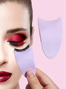 1pc False Eyelashes Applicator Clip Tweezer, Multipurpose Tool For Handing Lashes And Hair, Purple - Purple - View 2