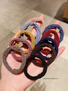 40入組/包彈性頭繩適用於女士馬尾 - 彩色 - 查看 4