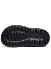 Men's Thick-soled Sports Casual Thong Sandals, Summer Beach Anti-skid Slippers - Black - View 5
