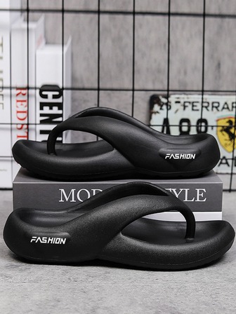 Men's Thick-soled Sports Casual Thong Sandals, Summer Beach Anti-skid Slippers