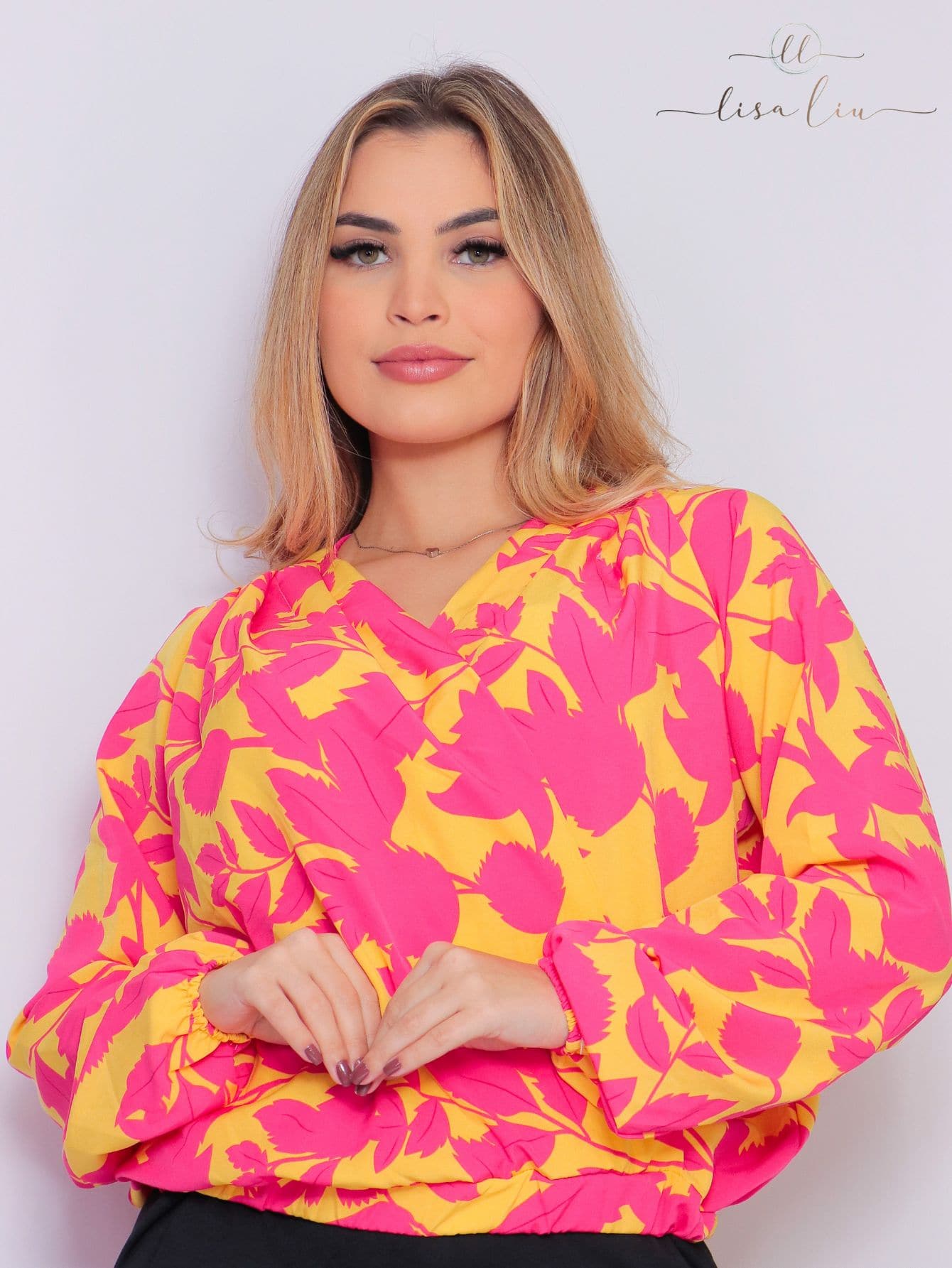 Women Blouses - 粉色 - 查看 1