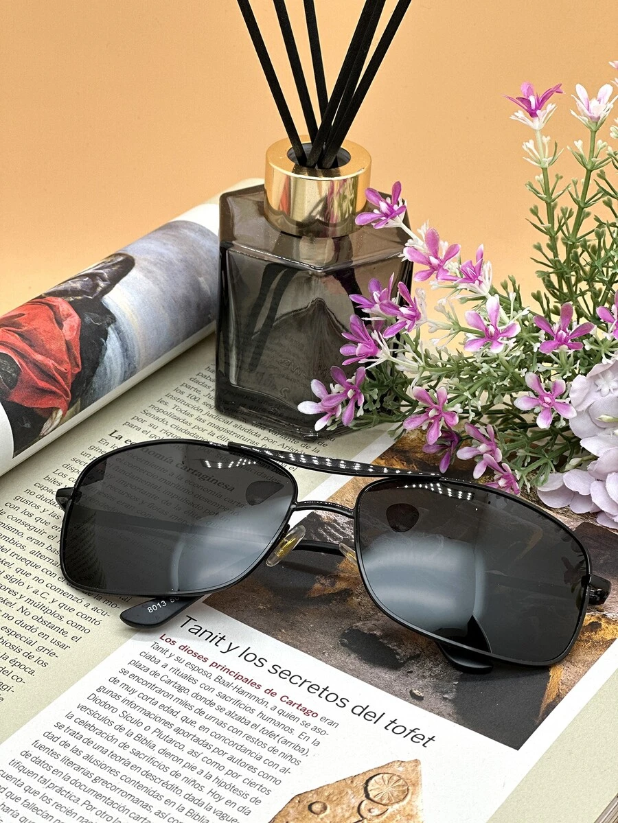 Nam Kính thời trang Retro Thời trang Qủa tặng Đối với Bạn - màu đen - Xem 1