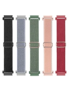 5入組彈性錶帶適用於 18 毫米/20 毫米/22 毫米寬度手錶 - 彩色 - 查看 2