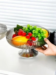 1 pieza Bandeja nórdico gris plástico transparente - Gris - Ver 2