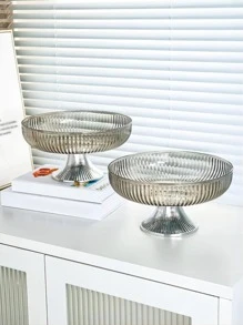 1 pieza Bandeja nórdico gris plástico transparente - Gris - Ver 1