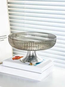 1 pieza Bandeja nórdico gris plástico transparente - Gris - Ver 4