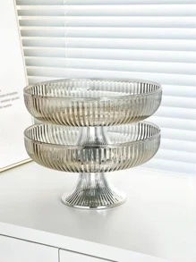 1 pieza Bandeja nórdico gris plástico transparente - Gris - Ver 3