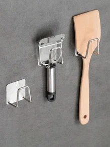 Kit 2 Ganchos Para Esponja Aço inoxidável Suporte Porta Bucha De Pia Prateleira - Visão 6