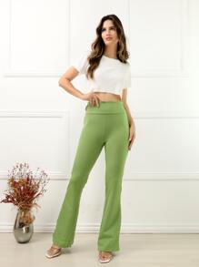 Women Pants - 綠色 - 查看 2